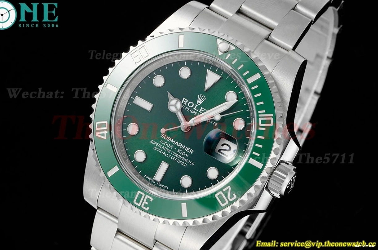 VS3135 SS 116610LV Hulk 40mm Green Submariner Dial ARF SS 0407